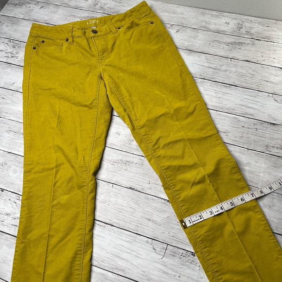 Loft modern skinny cords  in lime green 4 - Picture 3 of 11